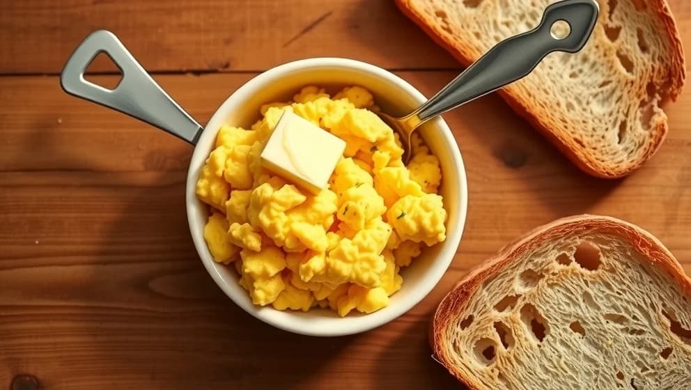 Äggröra recept för en portion