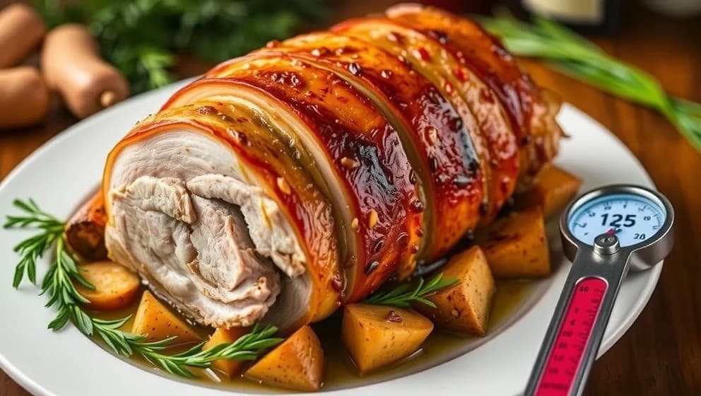 Fläskkarré i ugn 125 grader får perfekt resultat